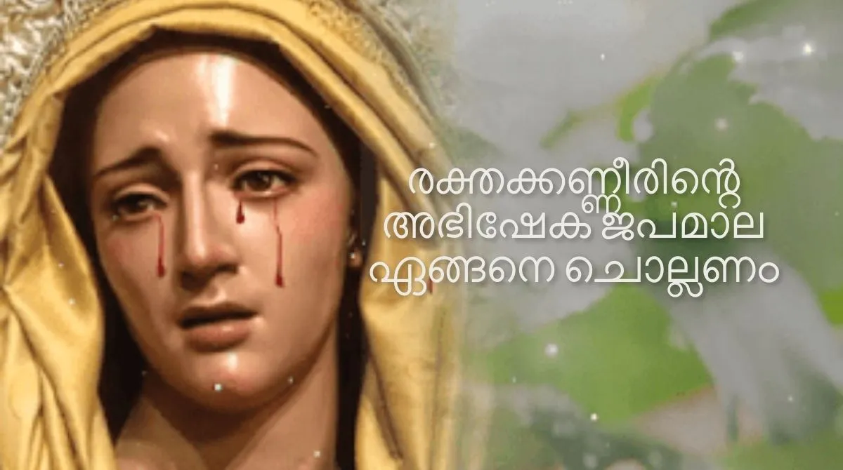രക്തക്കണ്ണീരിൻ്റെ അഭിഷേക ജപമാല ഏങ്ങനെ ചൊല്ലണം
